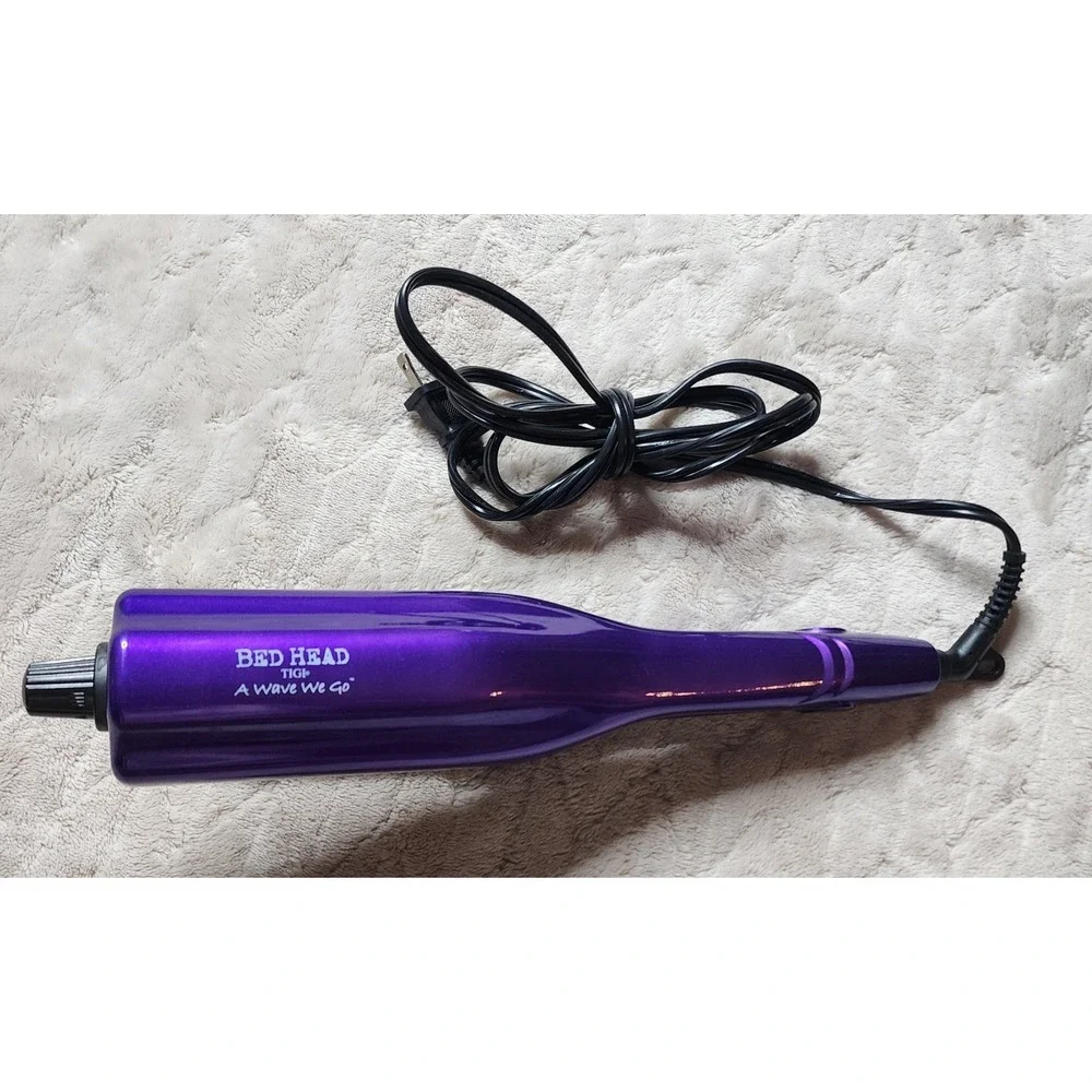Bed Head TIGI A Wave We Go 3 Barrel Adjustable Hair Waver Crimper Purple BH336
